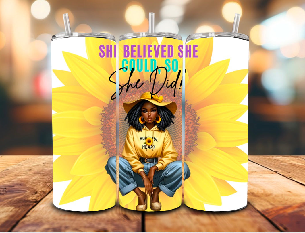 She Believed She Could 16oz. Tumbler